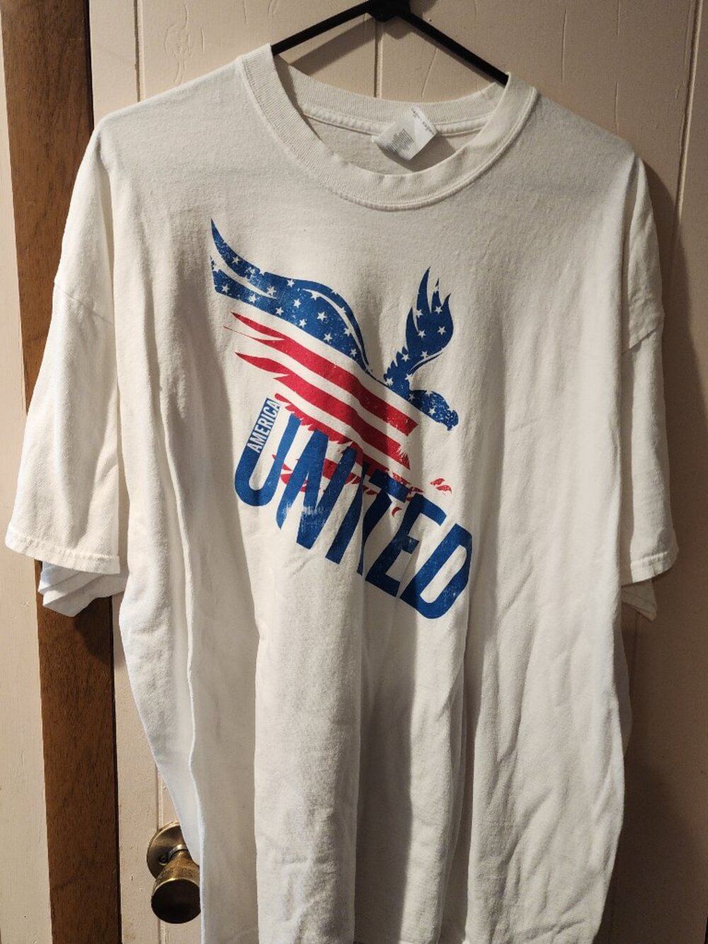 **America United Patriotic Eagle Graphic T-Shirt | Gildan Heavy Cotton | 2XL**
